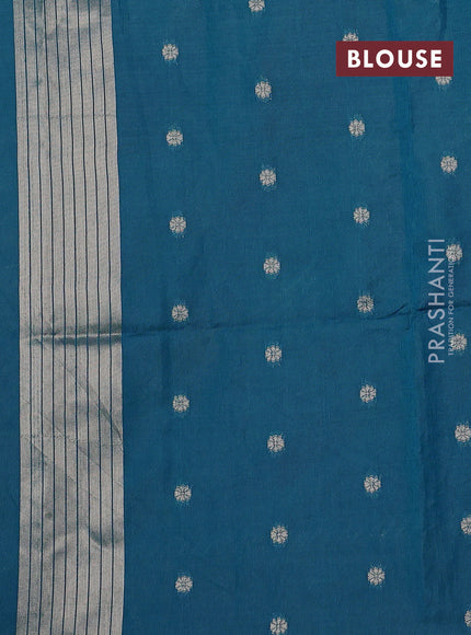 Cs Blue Semi Paithani Saree
