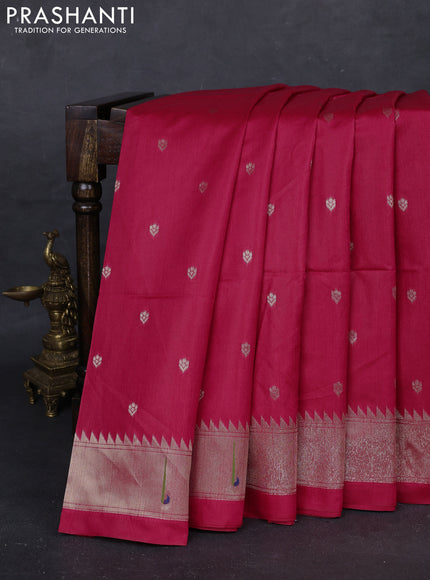 Pink Semi Paithani Saree
