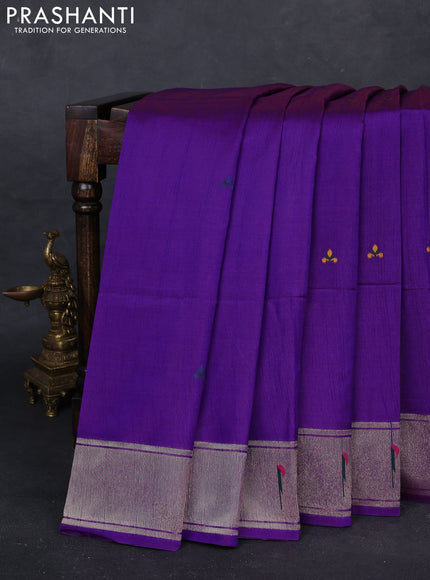 Purple Semi Paithani Saree
