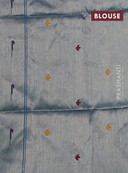 Cs Blue Semi Paithani Saree