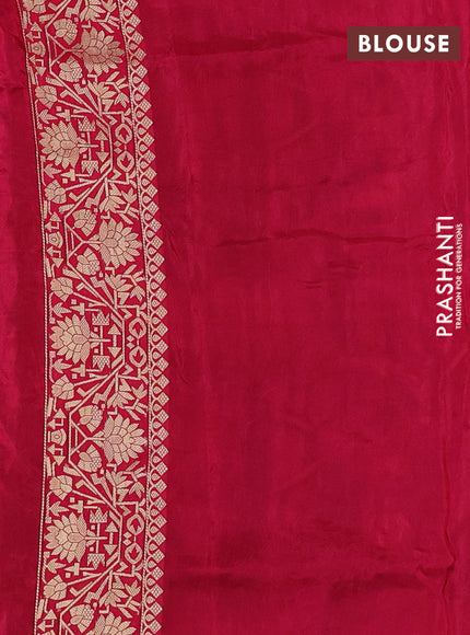 Black & Pink Banarasi Silk - Patola Weaving