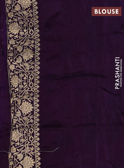 Pink & Violet Banarasi Silk - Patola Weaving