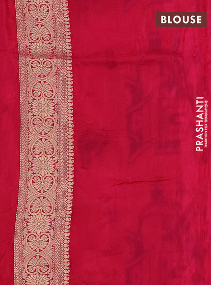 Yellow & Pink Banarasi Silk - Patola Weaving