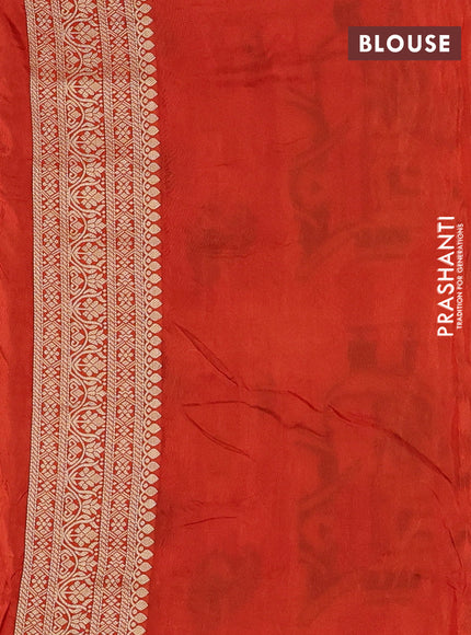 Pink & Orange Banarasi Silk - Patola Weaving