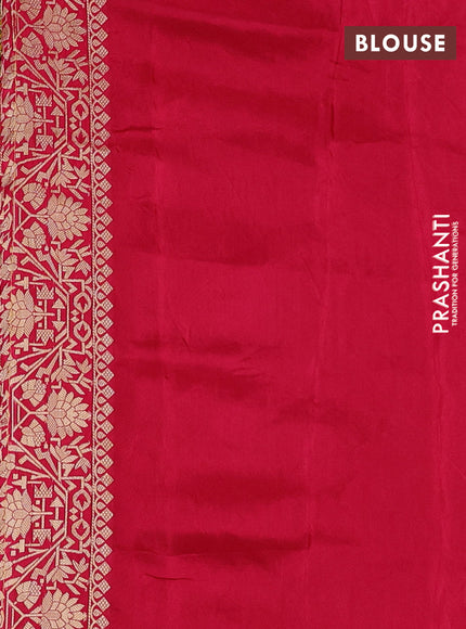 Yellow & Pink Banarasi Silk - Patola Weaving