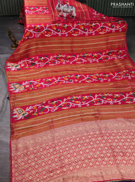 Pink & Violet Banarasi Silk - Patola Weaving