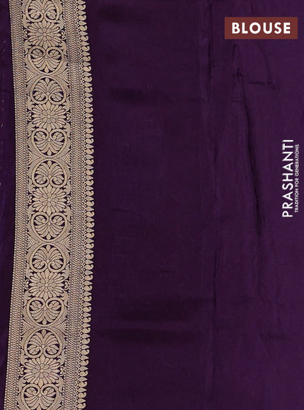 Pink & Violet Banarasi Silk - Patola Weaving