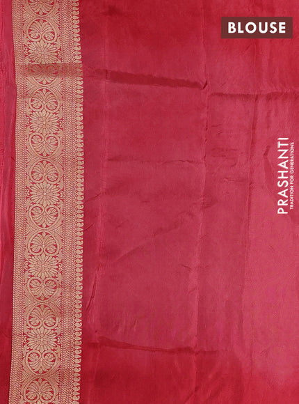 Purple & Red Banarasi Silk - Patola Weaving