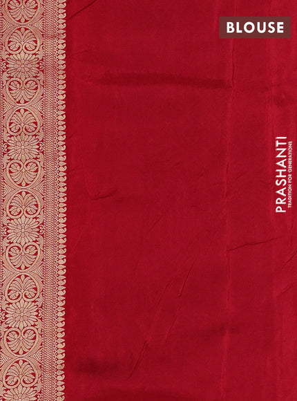 Black & Red Banarasi Silk - Patola Weaving
