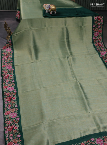 Green Tissue Silk - Embroidery