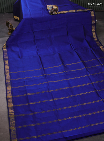 Blue Silk Cotton Saree