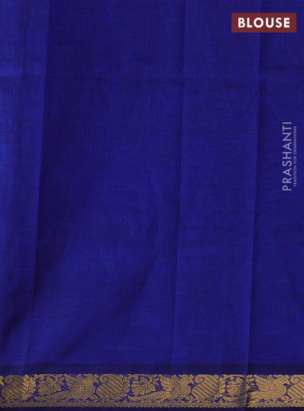Blue Silk Cotton Saree