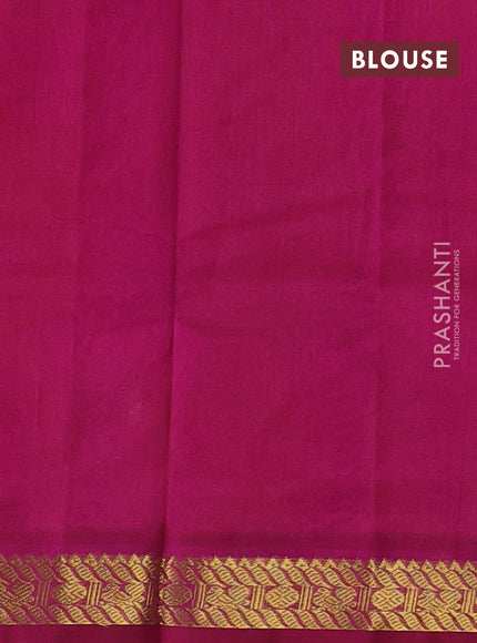 Pink & Magenta Pink Silk Cotton Saree