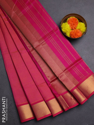 Pink Silk Cotton Saree