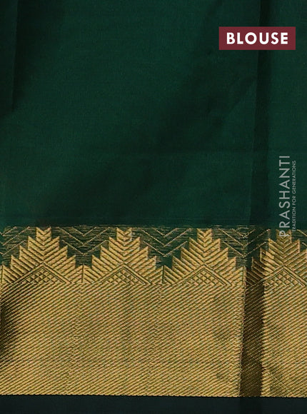 Red & Green Silk Cotton Saree