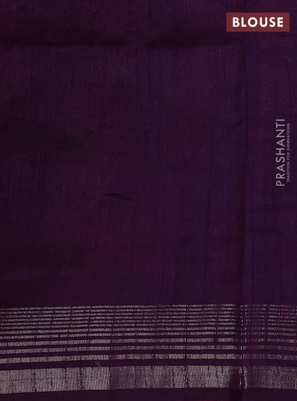 Red & Violet Semi Tussar  - Jamdani Weaving