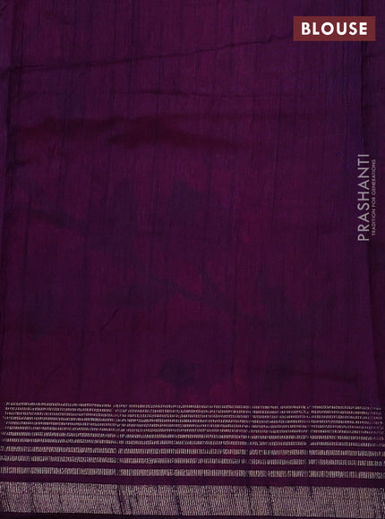 Pink & Violet Semi Tussar  - Jamdani Weaving