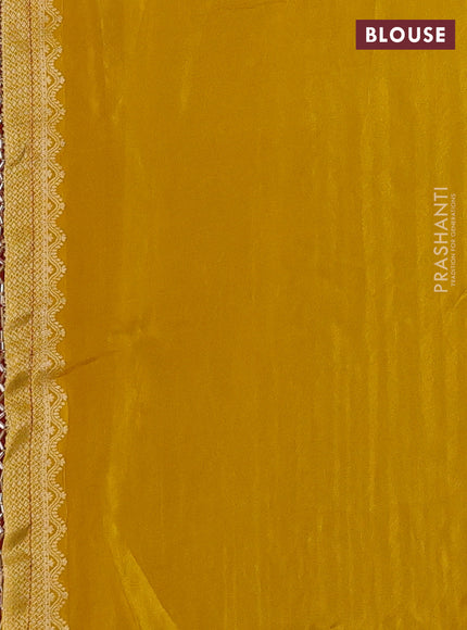 Red & Yellow Banarasi Silk - Patola Weaving
