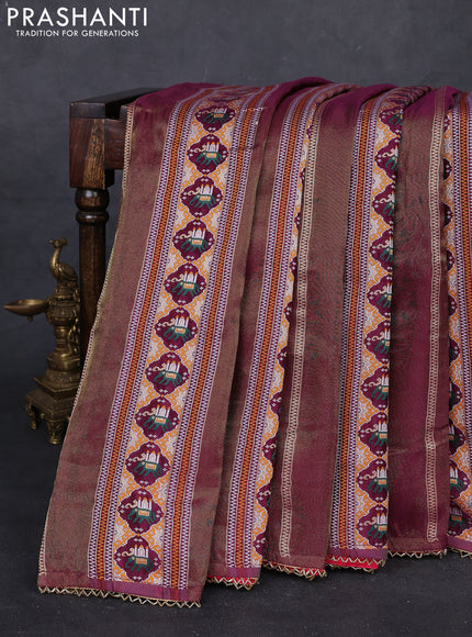 Purple & Pink Banarasi Silk - Patola Weaving