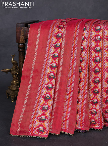 Pink & Violet Banarasi Silk - Patola Weaving