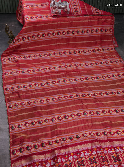 Pink & Violet Banarasi Silk - Patola Weaving