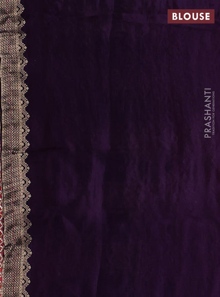Pink & Violet Banarasi Silk - Patola Weaving