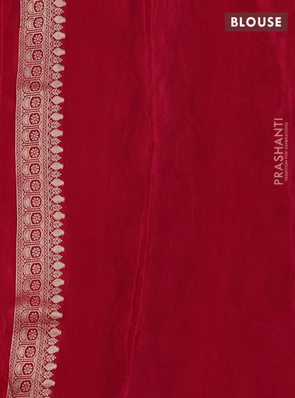 Orange & Pink Banarasi Silk - Patola Weaving