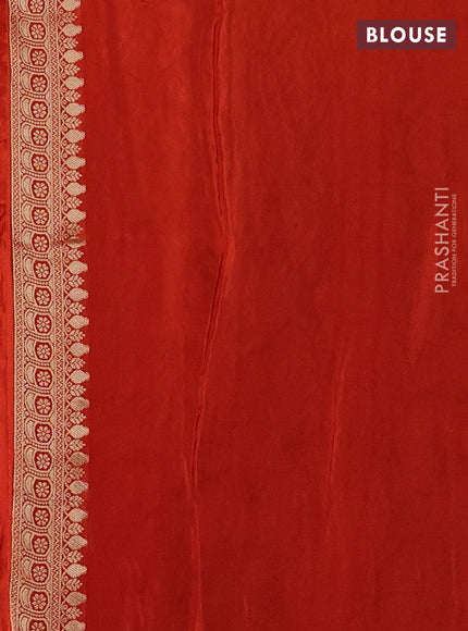 Pink & Orange Banarasi Silk - Patola Weaving