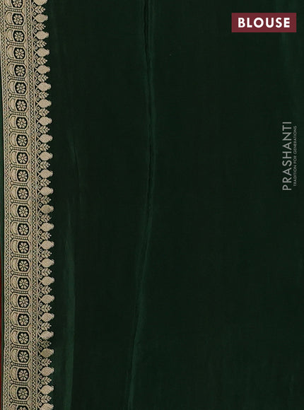 Red & Green Banarasi Silk - Patola Weaving