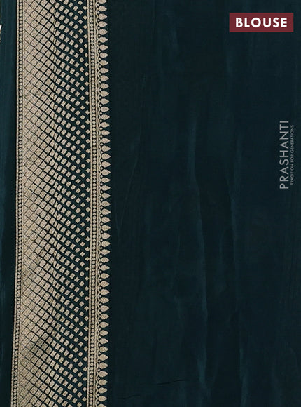 Peacock Green Banarasi Silk - Patola Weaving