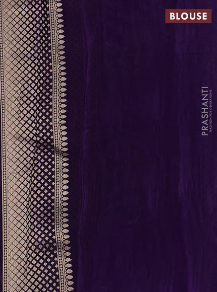 Violet Banarasi Silk - Patola Weaving