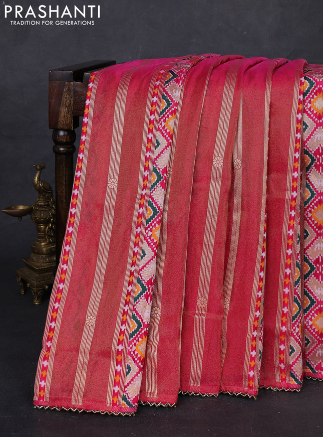 Pink Banarasi Silk - Patola Weaving