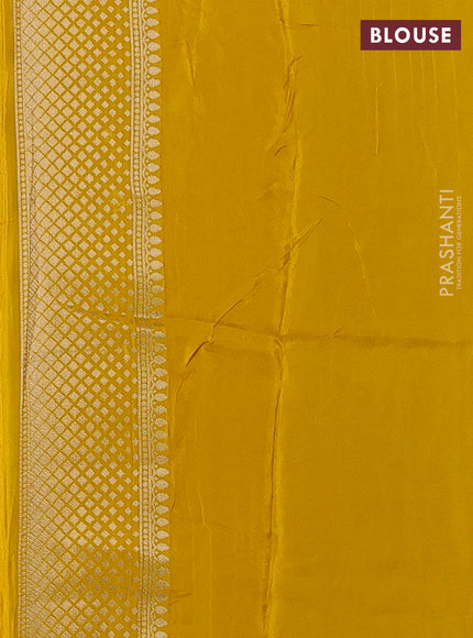 Yellow Banarasi Silk - Patola Weaving