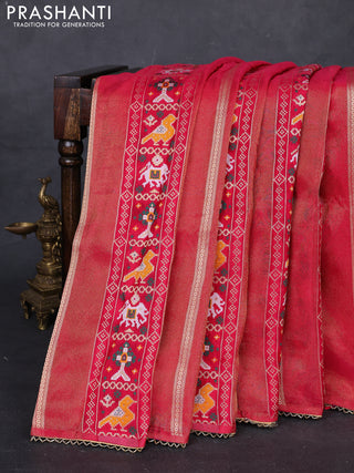 Pink & Purple Banarasi Silk - Patola Weaving