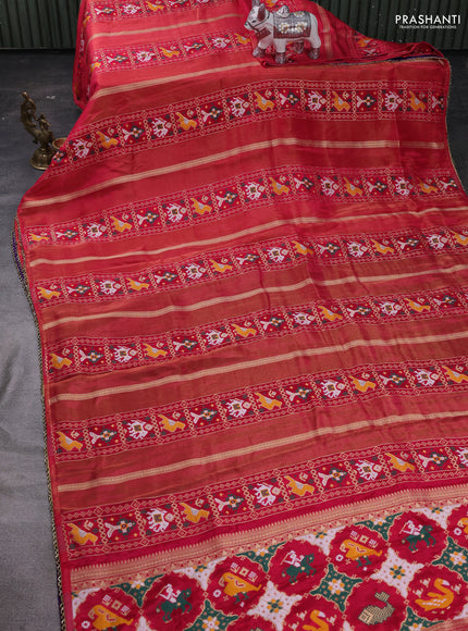 Pink & Purple Banarasi Silk - Patola Weaving