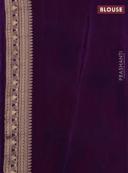 Pink & Purple Banarasi Silk - Patola Weaving