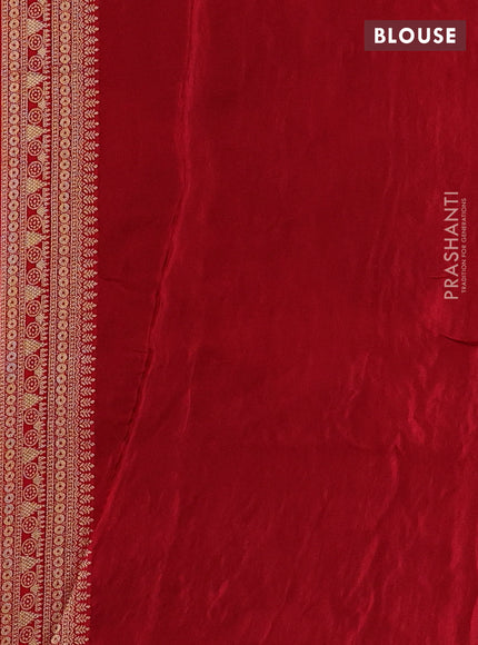 Black & Red Banarasi Silk - Patola Weaving