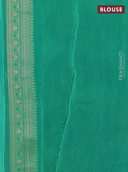 Blue & Teal Green Banarasi Silk - Patola Weaving