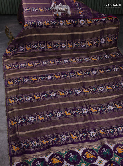 Purple & Pink Banarasi Silk - Patola Weaving