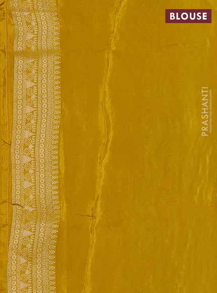 Red & Yellow Banarasi Silk - Patola Weaving
