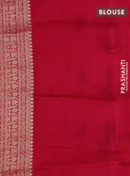 Yellow & Pink Banarasi Silk - Patola Weaving