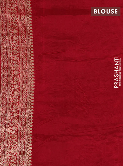 Black & Red Banarasi Silk - Patola Weaving