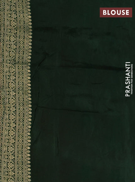 Red & Bottle Green Banarasi Silk - Patola Weaving
