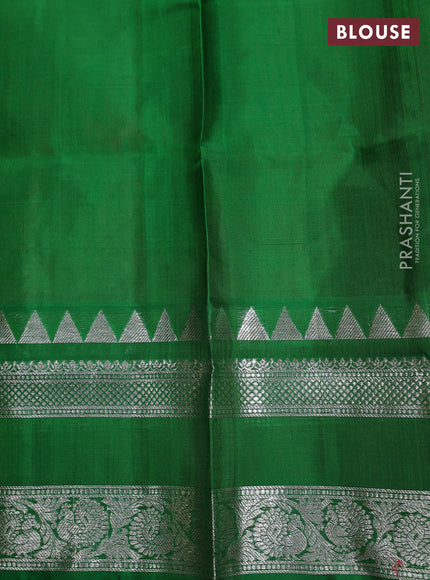 Red & Green Venkatagiri Silk - Buttas