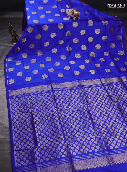 Blue Venkatagiri Silk - Buttas