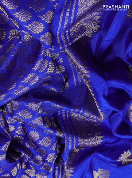 Blue Venkatagiri Silk - Buttas