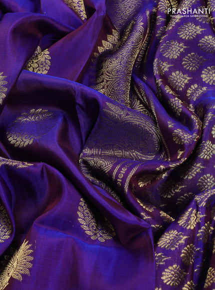 Violet Venkatagiri Silk - Buttas
