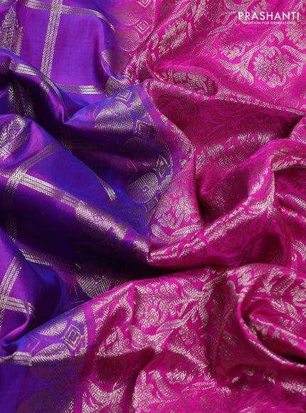 Purple & Pink Venkatagiri Silk Saree