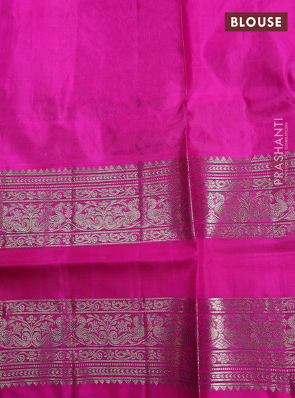 Purple & Pink Venkatagiri Silk Saree