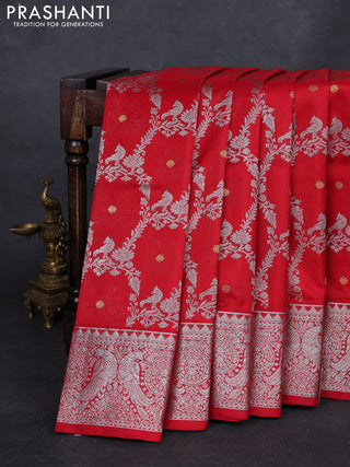 Red Venkatagiri Silk Saree